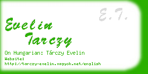 evelin tarczy business card